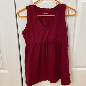 Old Navy Maternity EveryWear Sleeveless Peplum-Hem Top